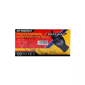 دستکش طبی اوپی پرفکت Bold & Black بسته 100 عددی