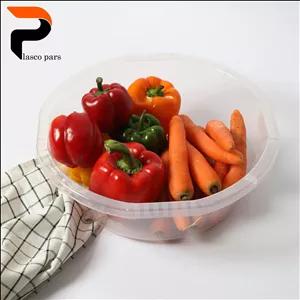 لگن گرد لیزا شفاف 3 گلد