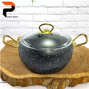 قابلمه 20 خمره ای درب پیرکس مشکی هاناتک