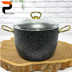 قابلمه 24 دیپ درب پیرکس بلند مشکی هاناتک