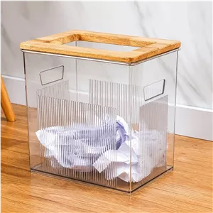 سطل اکرولیک رویه چوبی لیمون