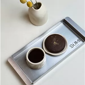 سینی استیل سرو کافی شاپ ۱۲×۲۴ سانتی‌متر