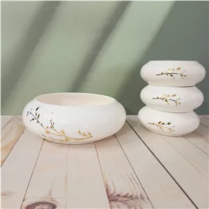 ست 7عددی مزه خوری طرح شاخه طلا