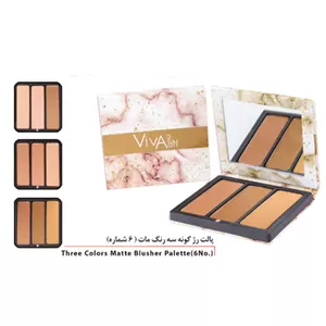 پالت رژگونه سه رنگ مات ویواش