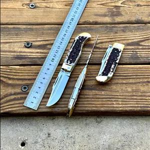 چاقوضامندار استیل جلیل دسته طرح شاخ