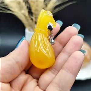 گردنبند کهربا پودری کد 7683