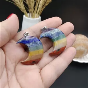 گردنبند هفت چاکرا اصل معدنی کد 8714