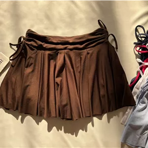 دامن گت دار ورزشی قهوه ای