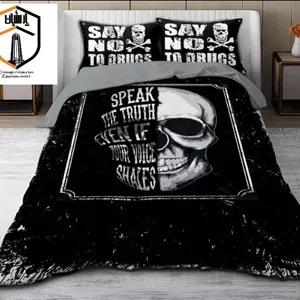 روتختی  سه بعدی مشکی اسکلتی یک نفره