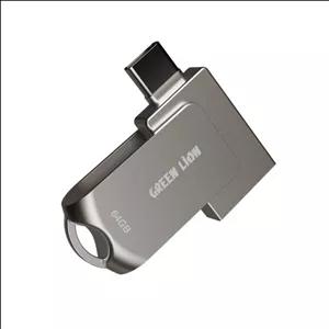 فلش مموری دو کاره گرین لاین مدل2in1 OTG-flash drive- 64GB
