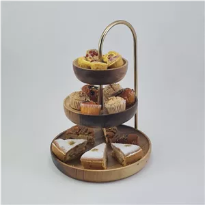 شیرینی‌خوری-مزه خوری چوبی مدل Walnut Elegance 3 