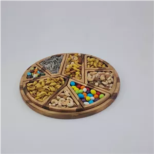 سینی پازلی سرو آجیل و تنقلات چوبی مدل Walnut Puzzle