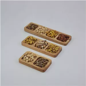 ست 3 تکه سرو آجیل وتنقلات چوبی گردو Walnut Serving Set