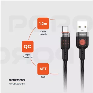 کابل تایپ a به تایپ c پرودو مدل CBL012