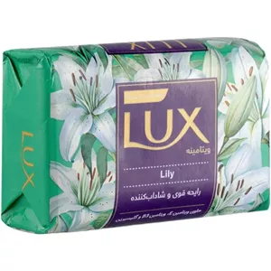 صابون دست و صورت لوکس Lux مدل Lily حاوی عصاره گل نیلوفر وزن 90 گرم