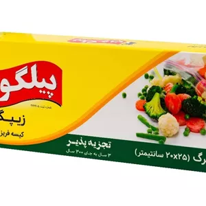 کیسه زیپ‌دار سایز متوسط ۲۵×۲۰ مدل زیپگون 25 عددی