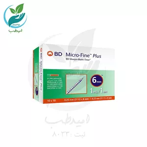 سرنگ انسولین بی دی حجم 1 میلی لیتر