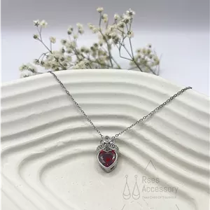 گردنبند آویز قلب استیل