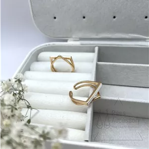 انگشتر مربعی اشکی ژوپینگ