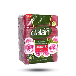 صابون دالان حاوی گلیسیرین و عصاره گل رز بسته 4 عددی