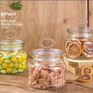 بانکه شیشه‌ای لیمون مدل روستیک ۷۰۰ میل