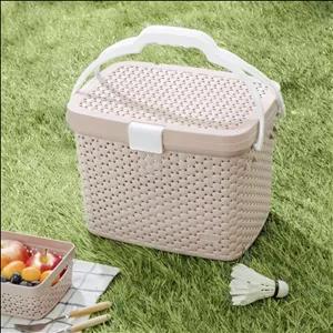 سبد پیک نیک حصیری بزرگ اکسون