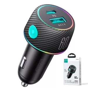 شارژر فندکی فست شارژ ماشین تایپ سی 60 وات جویروم CCN01