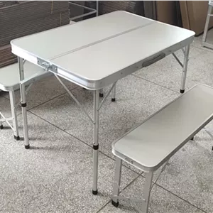 میز و صندلی فلزی مسافرتی تاشو و قابل حمل ارتفاع قابل تنظیم کیفیت عالی