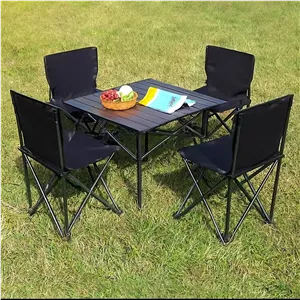میز و صندلی تاشو مسافرتی 4 نفره دارای کیف حمل