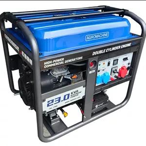 موتور برق بنزینی ۱۹ کیلووات تک فاز/سه فاز دو سیلندر اگرو مدل AG23000EDG