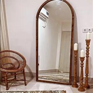 آینه قدی چوبی رنگ گردویی در 5سایز