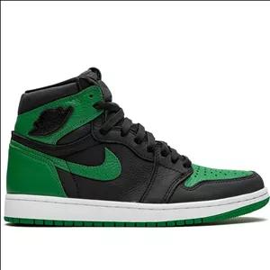 کتونی نایک ایر جردن ۱ ساقدار سبز مشکی Nike Air Jordan 1 High Green And Black