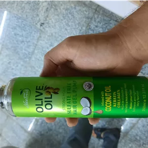 ژل حالت دهنده مو Nice Fresh Olive Oil پمپی قوی حاوی کراتین و کلاژن 350 میل