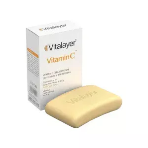 پن روشن کننده صورت و بدن ویتالیر مدل Vitamin C وزن 100 گرم