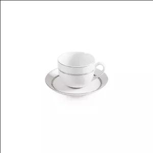 ست فنجان نعلبکی 12 پارچه 6 نفره چینی زرین ایران مدل چای خوری ایتالیا اف 8 هدیه درجه عالی