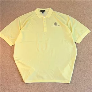 تیشرت یقه دار مردانه-زرد-استوک اورجینال-سایز4XL-استوک مارکباز
