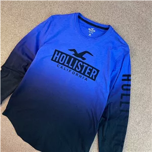 تیشرت آستین بلند نخی برند HOLLISTER سایز M- اورجینال – استوک مارک باز