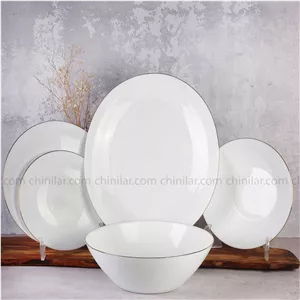 سرویس 6 نفره 20 پارچه پارس اپال طرح لب طلا