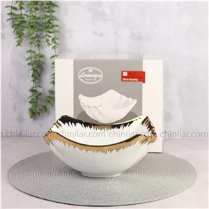 کاسه متوسط انگشتی چینی لمون پرایم گلد132‌M-G