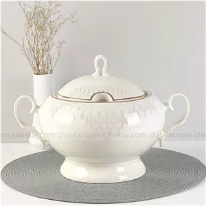 سوپ خوری درب دار چینی الیزابت پلاس طرح انیما 