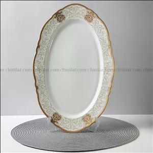 دیس طرح غزال 818 سایز بزرگ چینی پردیس