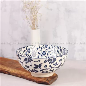 کاسه بزرگ 20 سانت پروتی طرح گل آبی