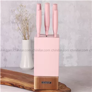 سرویس چاقو شفر مدل کیچنهاوس رنگ صورتی