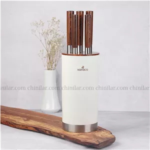 سرویس چاقو کاراجا مدل فول پروف سفید 6 پارچه