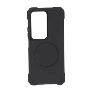 خرید‌قاب ایربگ دار دور لنز براق طرح مگ سیف Xiaomi Redmi 15 4G - مشکی‌تاپ‌گارد