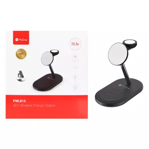 شارژر وایرلس سه کاره ProOne مدل PWL810 - مشکی