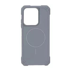 قاب ایربگ دار دور لنز براق طرح مگ سیف Xiaomi Redmi 15C / Poco C85 - طوسی
