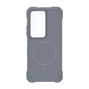 قاب ایربگ دار دور لنز براق طرح مگ سیف Xiaomi Redmi 15 4G - طوسی