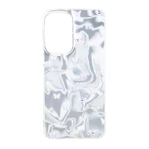 قاب Silver Cloud دور ژله ای طرح دار Samsung Galaxy A57 - کد 295