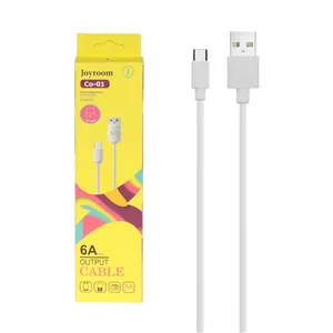 کابل شارژ فست Joyroom Type-C مدل CO-01 - سفید - MMS